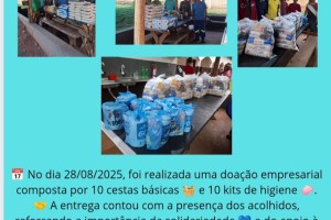 Doação Empresarial Voluntária Fortalece a Solidariedade na CTA Recanto do Senhor Jesus