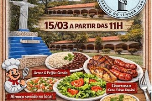 RECANTO DOO SENHOR JESUS REALIZA ALMOÇO BENEFICENTE NO DIA 15 DE MARÇO
